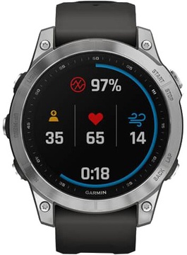 Garmin Fenix 7 Silver with Graphite Band (010-02540-00/01)