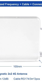 Anteniti 4G LTE MIMO 2x12 dbi With 2x3m Cable SMA connectors