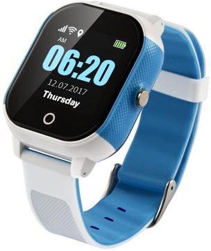Lemfo DF50 Ellipse Aqua с GPS трекером (Бело-голубой)