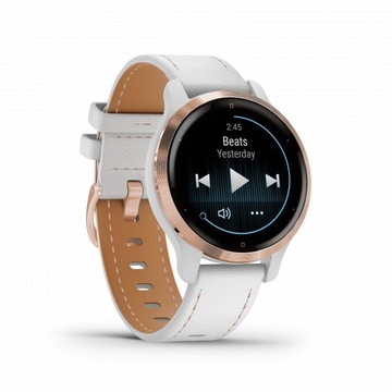 Garmin Venu 2S Rose Gold with White Leather Band (010-02429-23) (UA)