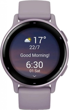 Garmin vivoactive 5 Metallic Orchid Aluminum Bezel with Orchid Case and Silicone (010-02862-13/53)