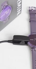 Garmin Lily Midnight Orchid Bezel with Deep Orchid Case and Silicone Band (010-02384-12) (UA)
