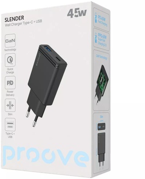 Proove Slender 45W (Type-C + USB) White