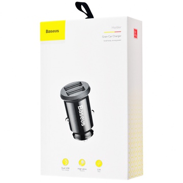 Baseus Grain 3.1A 2USB Black