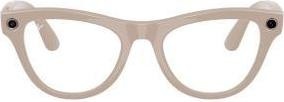 Ray-Ban Meta Skyler Gen 2 Stand.Shiny Chalky Gray Frame/Clear to Sapphire Transit.Lenses RW4014 6700MF 52-20
