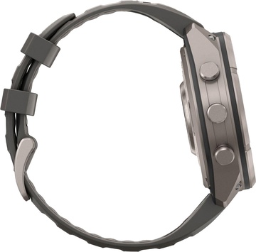 Garmin Fenix 9 Pro inReach Solar 47mm Titanium with Pebble Gray/Silver Gray Silicone Band (010-04338-00/01)