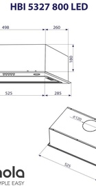 Minola HBI 5327 WH 800 LED