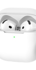 AhaStyle Colorful Silicone Case for Airpods 4 White