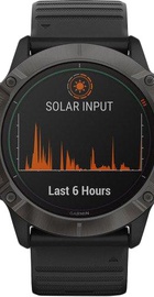Garmin Fenix 6X Pro Solar Titanium Carbon Grey DLC with Black Band (010-02157-21)