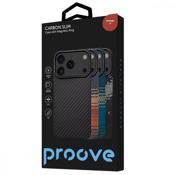 Proove Carbon Slim with Magnetic Ring for iPhone 17 Black