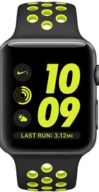 Apple Watch Nike+ 38mm Series 2 Space Gray Aluminum Case with Black/Volt Nike Sport Band (MP082)