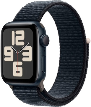 Apple Watch SE 2 GPS 40mm Midnight Aluminium Case with Midnight Sport Loop (MRE03)