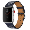 Apple Watch Hermes 42mm Series 3 GPS + Cellular Stainless Steel Case with Marine Gala Leather Single Tour Eperon d’Or (MQX62)