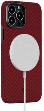 Pitaka MagEZ Case 2 for iPhone 13 Pro, Herringbone Red/Orange (KI1307P)