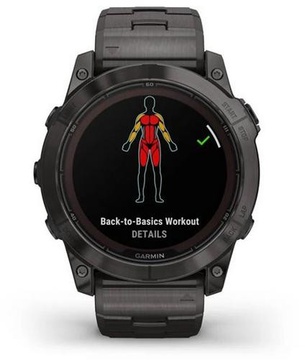 Garmin Fenix 7X Pro Sapphire Solar Carbon G. DLC Tit. with Vented Tit. Bracelet (010-02778-30)