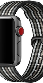 Apple Watch 42mm/44mm/45mm/46mm/49mm Woven Nylon Black Stripe (MRHH2)