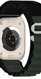Apple Alpine Loop Band Medium for Watch 42mm/44mm/45mm/49mm Black-Grey (high copy)