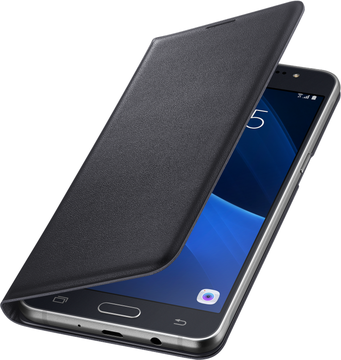 Samsung Flip Wallet for Galaxy J7 2016 J710F (EF-WJ710PBEGRU) Black