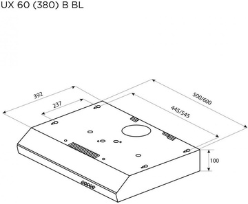 Pyramida UX 60 (380) B BL