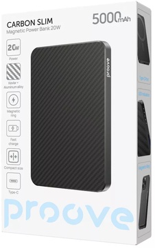 Proove Carbon Slim 20W 5000mAh Black