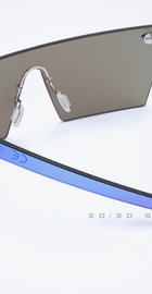 20/20 Brand Vintage Sunglasses Flat Lens Blue Revo (model 1604)