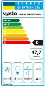 Ventolux GARDA 60 BK (500) LED