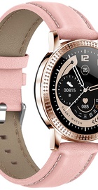 Lemfo CF18 Pro Leather с измерением давления и пульса (Розовый)