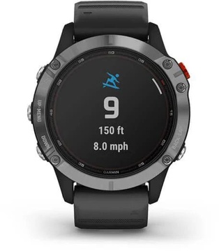 Garmin Fenix 6 Solar Silver with black band (010-02410-00)