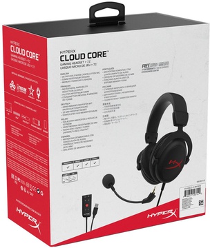 HyperX Cloud Core + 7.1 Black (HX-HSCC-2-BK)