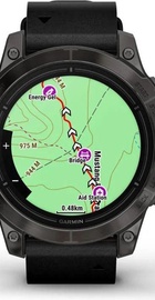 Garmin Epix Pro Gen 2 Sapphire 47mm Carbon G. DLC Tit. with B. Leather Band (010-02803-30)