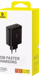 Baseus Cube Pro Fast Charger 65W (2 Type-C + USB)