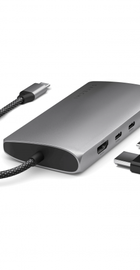 Satechi USB-C Multiport Adapter 8K with Ethernet V3 Space Gray (ST-P8KEM)