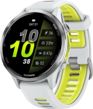 Garmin Forerunner 970 Titanium w. Whitestone Case and Whitestone/T. Amp Yellow Band (010-02969-01/11)