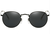 VMOERS Retro Small Round Sunglasses Men Vintage Brand Shades Male Black