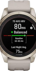 Garmin Fenix 7S Pro Sapphire Solar Soft Gold w. Light Sand Band (010-02776-14/15)