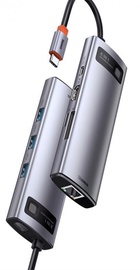 Baseus Metal Gleam Series 8-in-1 Multifunctional Type-C HUB (CAHUB-CV0G)