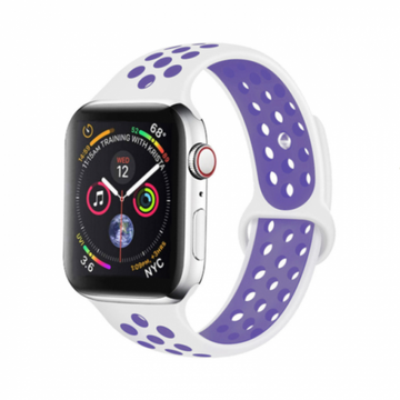 Apple Nike Sport Band for Watch 38mm/40mm/41mm/42mm White / Violet (copy)