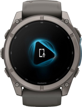 Garmin Fenix 9 51mm Titanium with Pebble Gray Silicone Band (010-04763-00/01)