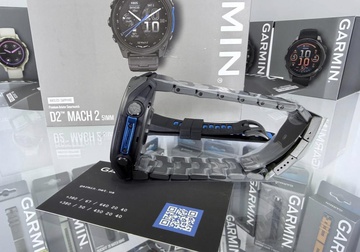 Garmin D2 Mach 2 51mm Carbon Gray DLC Titanium w. Vented Titanium Bracelet (010-02905-30/31)
