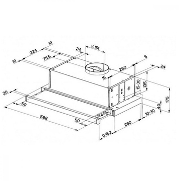 Faber Flexa NG GLASS LUX BK A60 (315.0635.137)