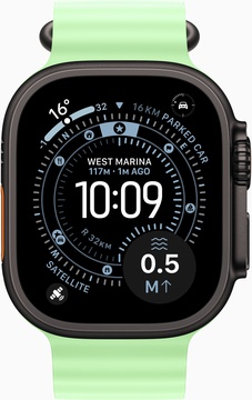 Apple Watch Ultra 3 GPS + Cellular 49mm Black Tit. Case w. Neon Green O. Band (MF254+MGCL4)