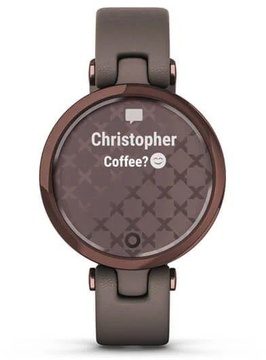 Garmin Lily Dark Bronze Bezel with Paloma Case and Italian Leather Band (010-02384-B0)