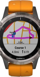 Garmin Fenix 5 Plus Sapphire Orange (010-01988-05)