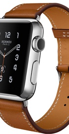 Apple Watch Hermes Single Tour 38mm with Fauve Barenia Leather Band (MLCN2)