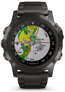 Garmin D2 Delta PX Aviator Watch With Carbon Gray Titanium Band 51mm (010-01989-31) (UA)