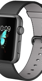 Apple Watch Sport 42mm Space Gray Aluminum Case with Black Woven Nylon (MMFR2)