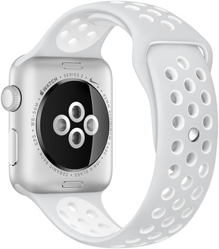 Apple Watch Nike+ 42mm Series 2 Silver Aluminum Case with Pure Platinum/White Nike Sport Band (MQ192)