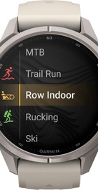 Garmin Fenix 9 Pro inReach 43mm Titanium with Fog Gray/Dark Sandstone Silicone Band (010-04335-80/81)