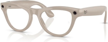 Ray-Ban Meta Skyler Standard - Shiny Chalky Gray / Clear Sapphire Transition (RW4010 6700MF 52-20)