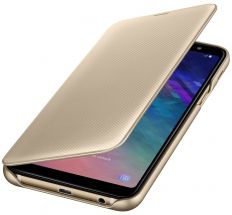 Simple Case Flip Magnetic Case for Samsung Galaxy A6 2018 (A600F) Gold